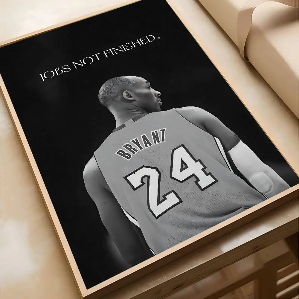 Athlete Inspirational Quotation Poster Home Gym Football Basketball Prints Wall Stickers Paintings for Home Living Room Decor
